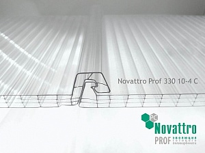 Поликарбонатная панель Novattro Prof 330 10-4 C кровельная киров